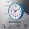 Clockswise Black Analog Clock – Silent, Non-Ticking for Wall, Office Desk, Table and Shelf, Battery-Operated Perfect for Home Office, Farmhouse Kitchen Decor, Bathroom, School and Bedroom Decor